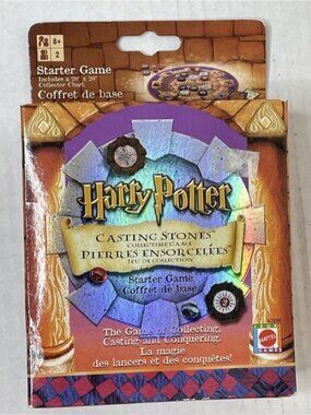 Harry Potter Casting Stones Starter Game – Mattel Collectible Board Game w/ Box